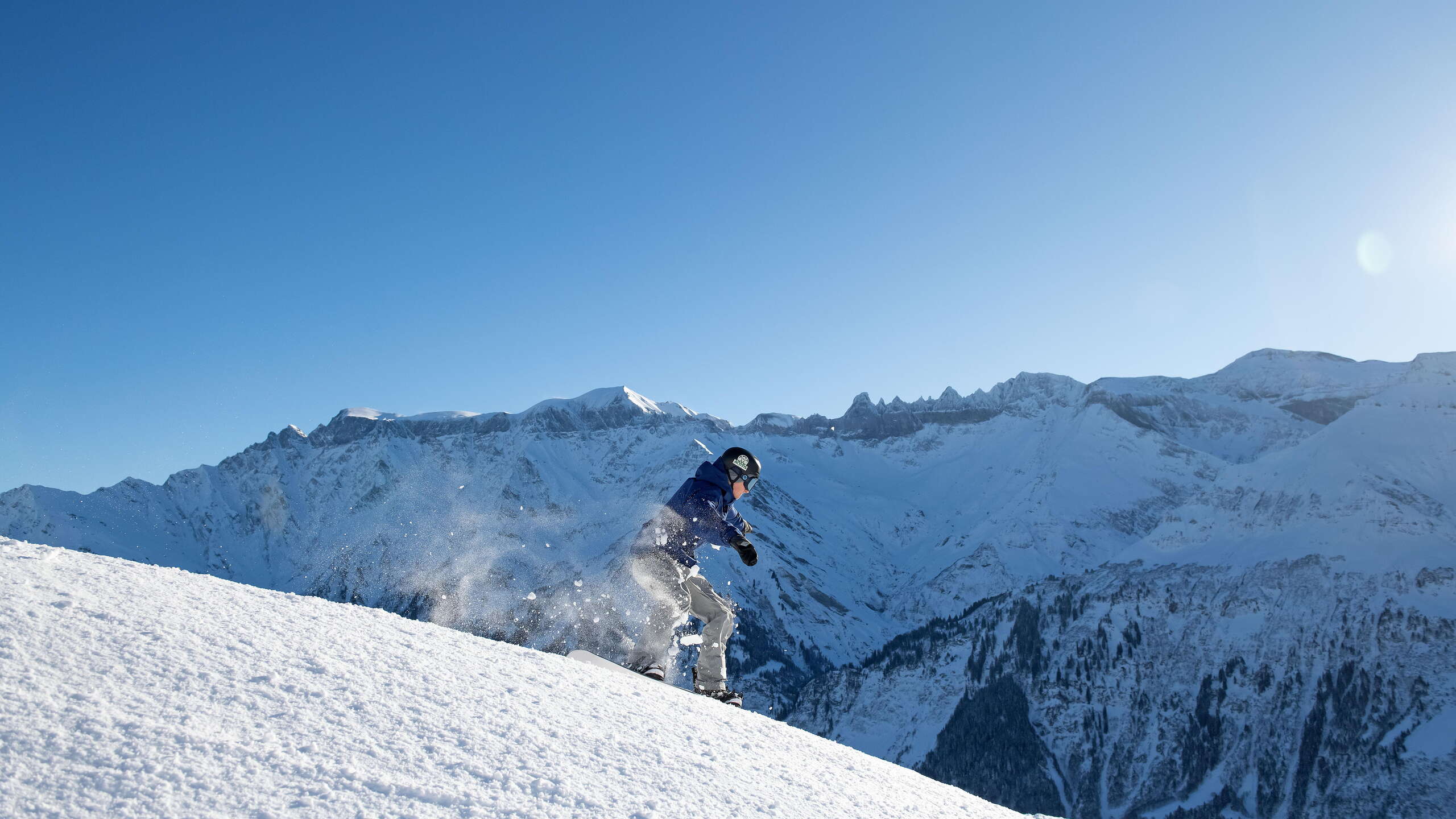 Sportbahnen Elm im Winter